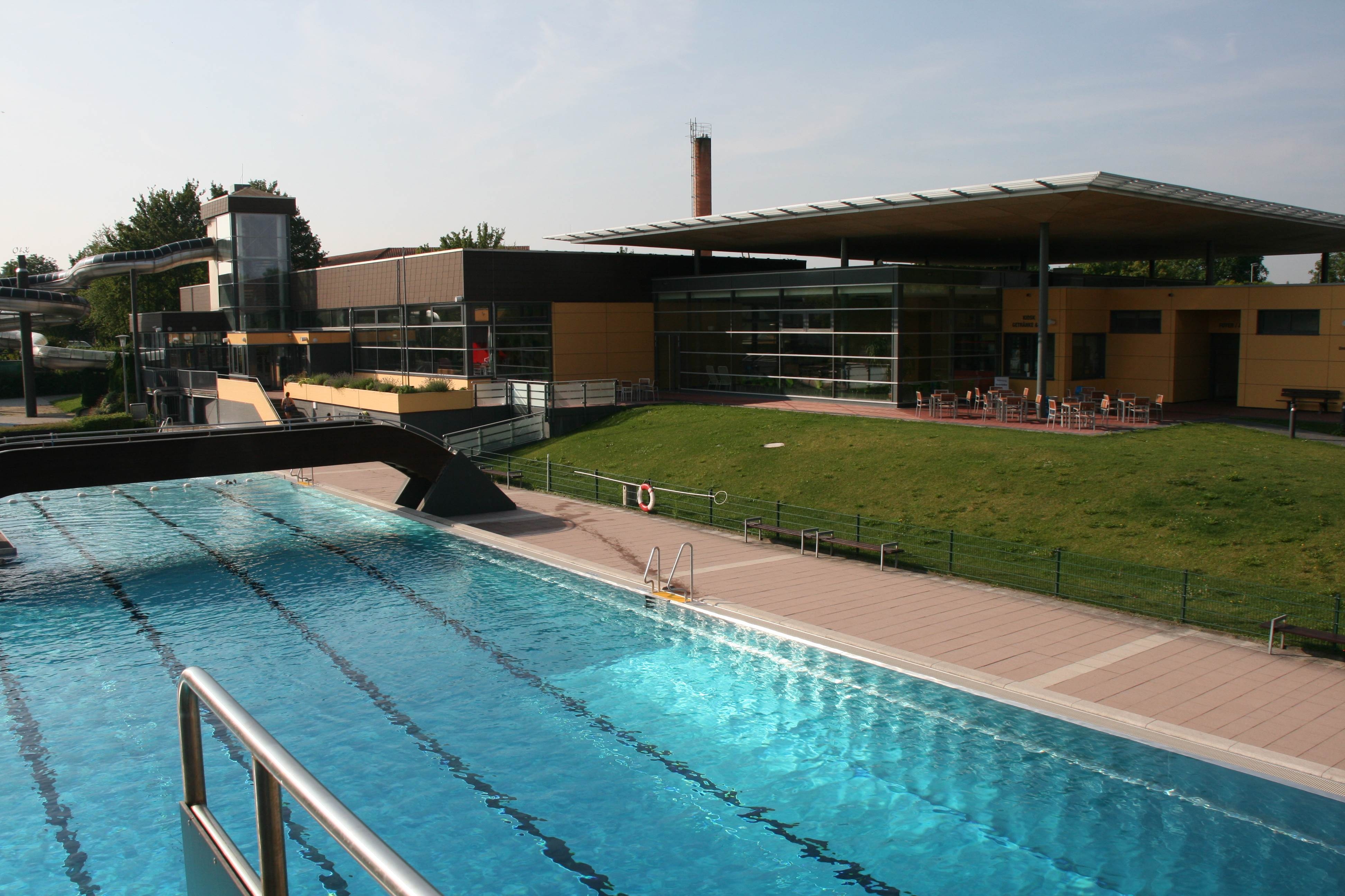 Freibad Ansicht Schwimmerbecken